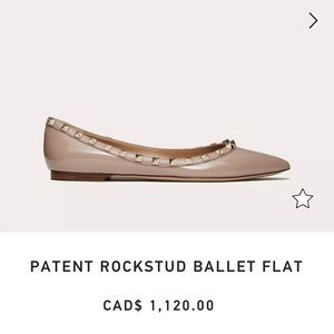 Patent Rockstud Ballet Flats
